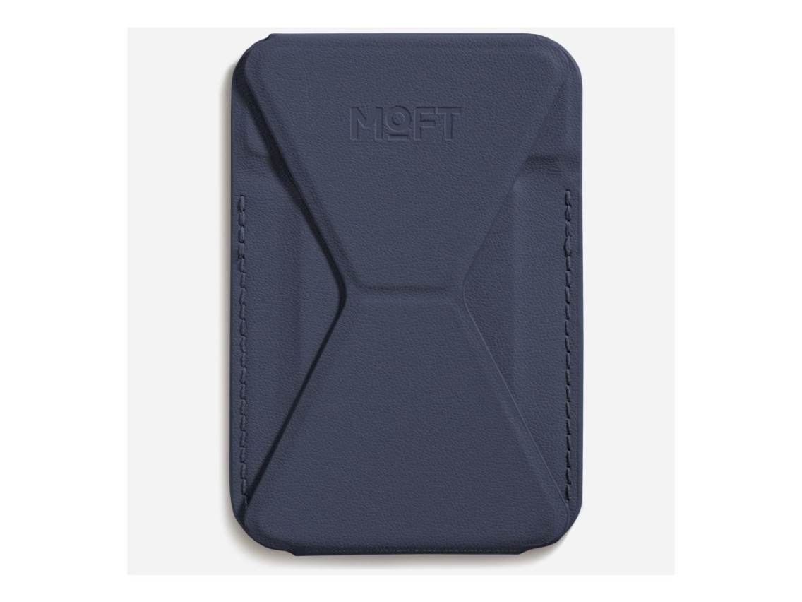 Moft Movas Snap-On MagSafe Magnetic Wallet and Phone Stand navy blue