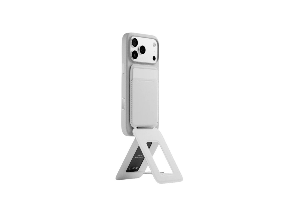 Moft Movas Snap Tripod MagSafe Magnetic Wallet and Phone Stand in misty cove