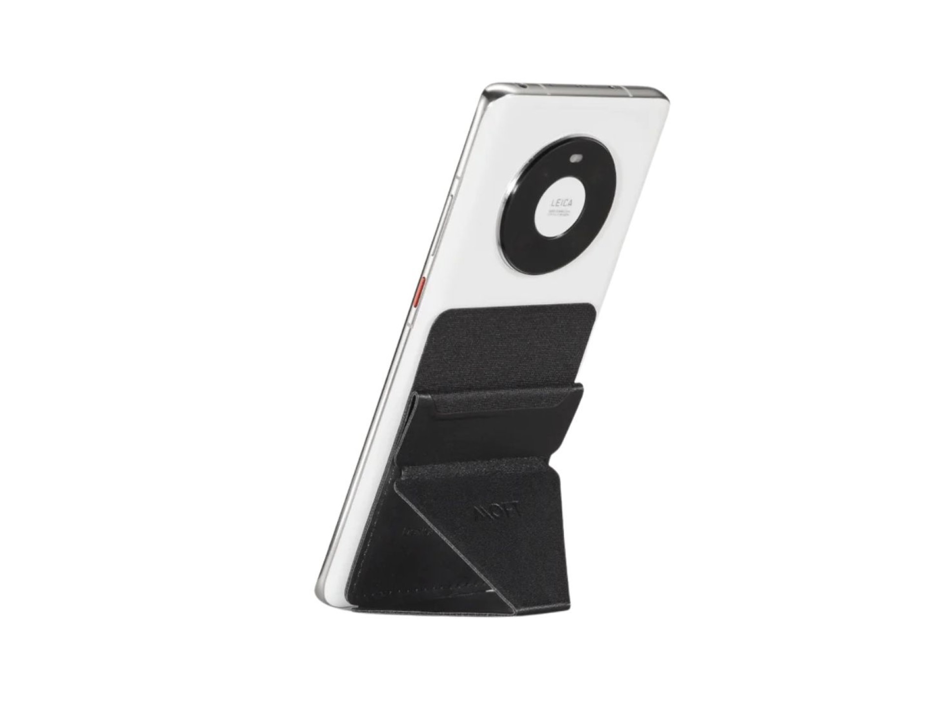 Carteira autoadesiva e suporte para celular Moft X Mini, preta