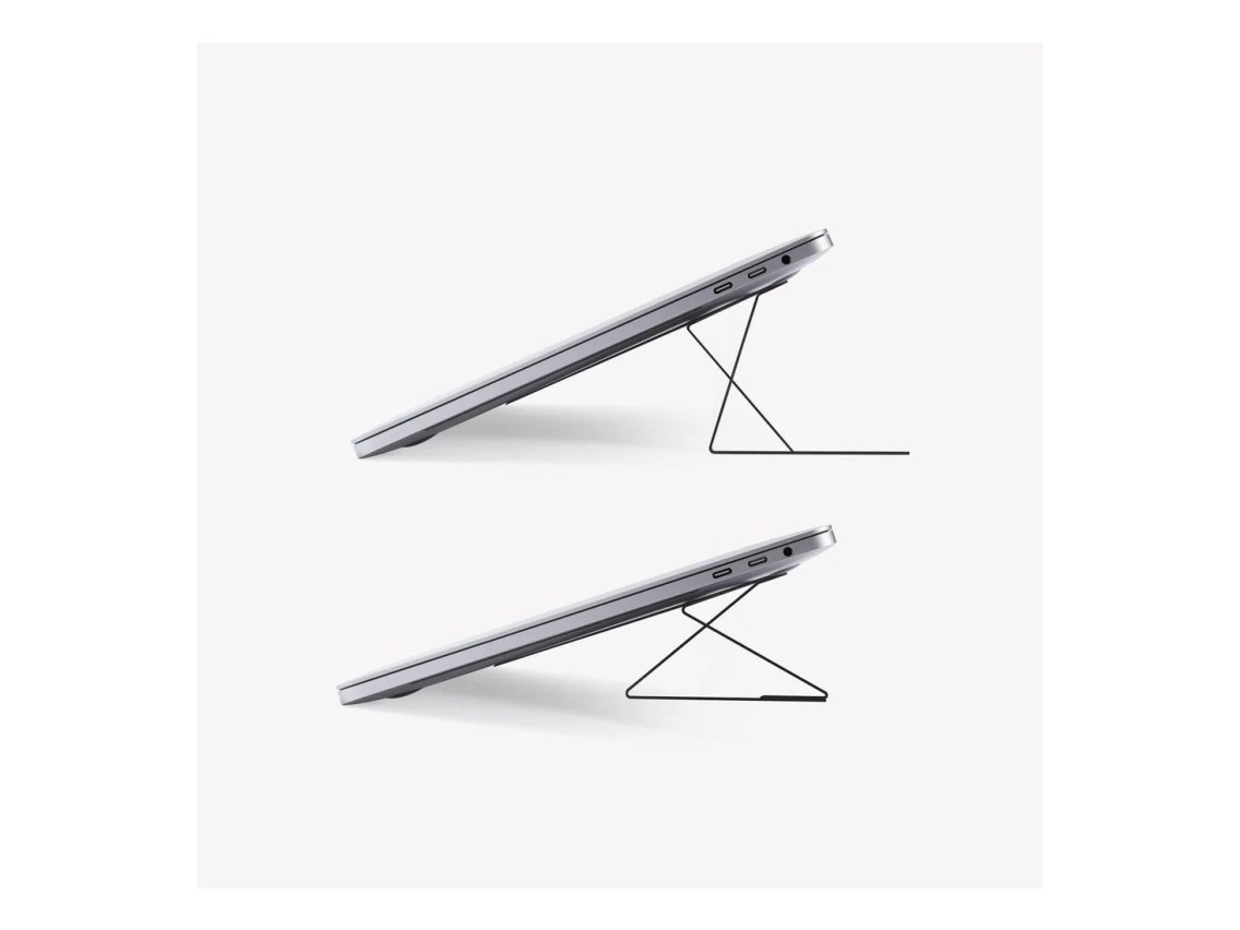 Suporte adesivo para laptop Moft Movas cinza