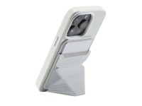 Carteira magn�tica e suporte para celular Moft Movas Snap-On MagSafe, cor mist cove