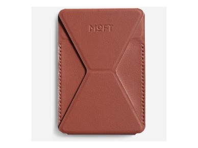 Cartera y soporte para tel�fono autoadhesivo Moft Movas, color marr�n.