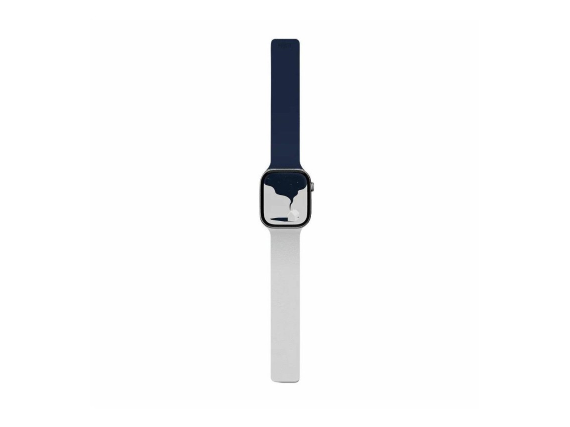 Pulseira Moft Snap Duo para Apple Watch 1-5/6/7/8/9/10/11/SE/SE 2/SE 3 (38/40/41/42 mm) azul marinho