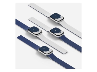 Correa Moft Snap Duo para Apple Watch 1-5/6/7/8/9/10/11/SE/SE 2/SE 3 (38/40/41/42 mm) azul marino/gr