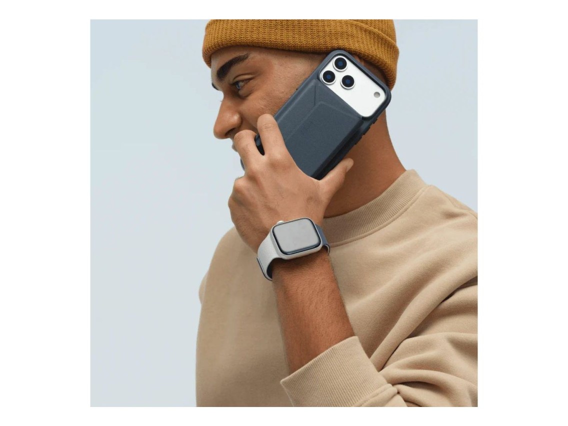 Pulseira Moft Snap Duo para Apple Watch 1-5/6/7/8/9/10/11/SE/SE 2/SE 3 (38/40/41/42 mm) azul marinho