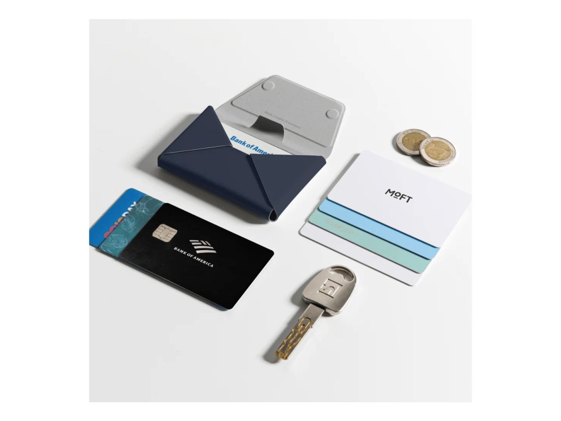 Cartera magnética Moft Agile Travel MagSafe para trípode en azul marino