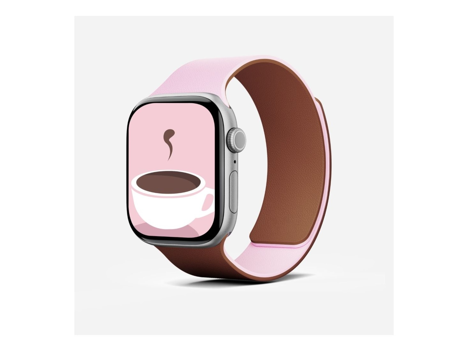 Correa Moft Snap Duo para Apple Watch 1-5/6/7/8/9/10/11/SE/SE 2/SE 3 (38/40/41/42 mm) rosa/marrón