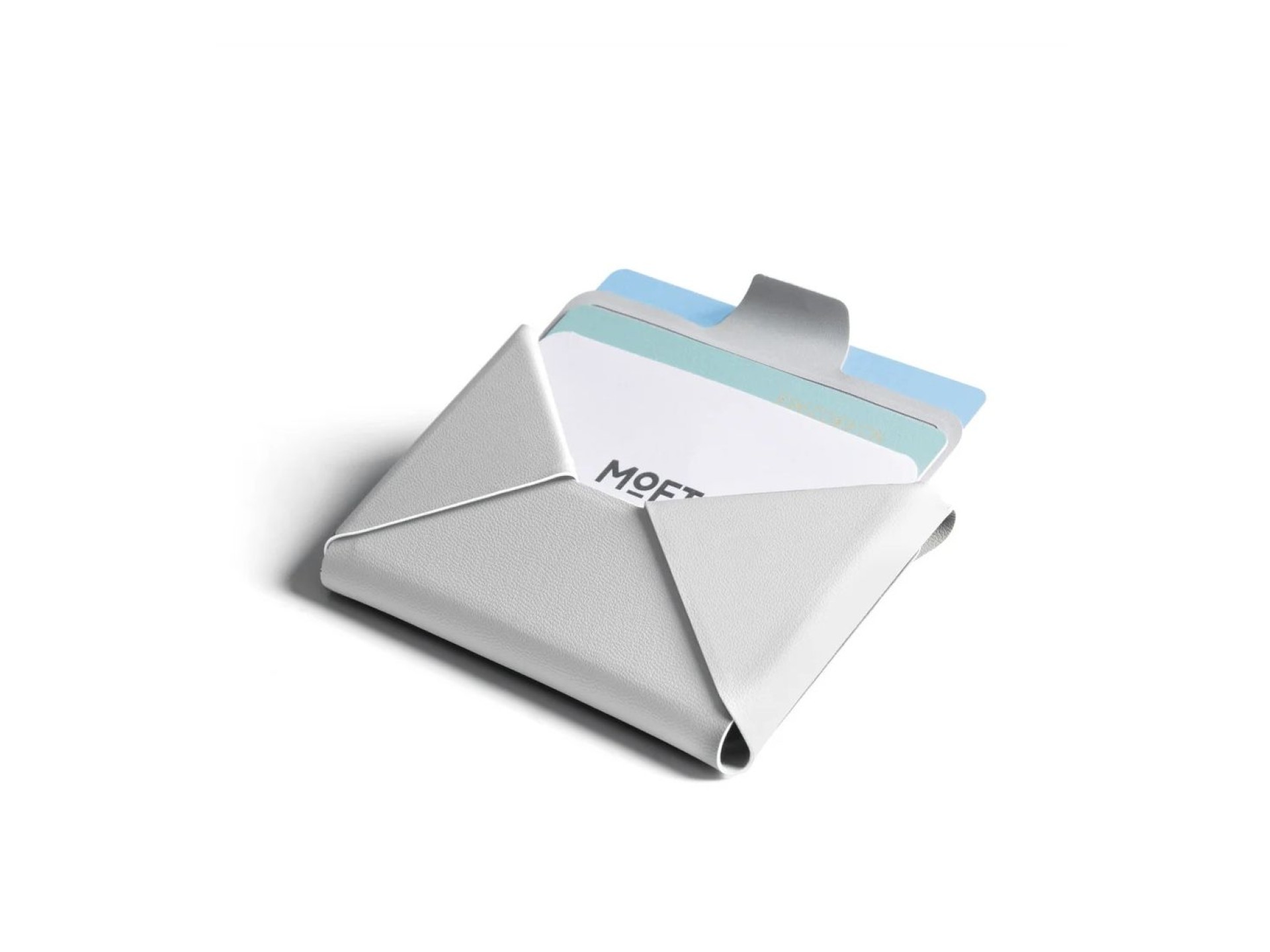 Carteira magnética Moft Agile Travel MagSafe para tripé na cor Misty Cove.
