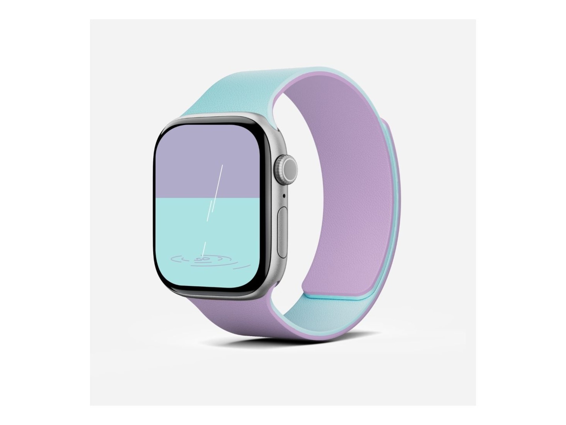 Moft Snap Duo Strap for Apple Watch 1-5/6/7/8/9/10/11/SE/SE 2/SE 3 (38/40/41/42 mm) navy peony/aqua