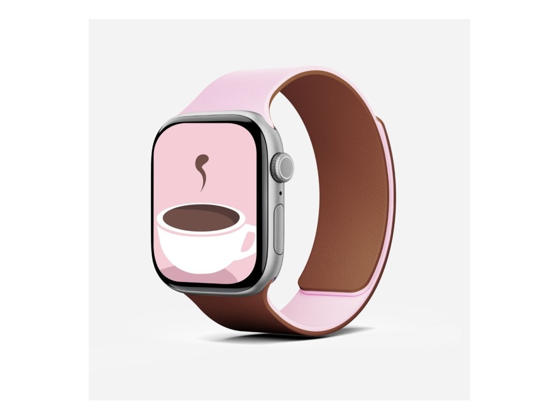 Correa Moft Snap Duo para Apple Watch 1-5/6/7/8/9/10/11/SE/SE 2/SE 3 (38/40/41/42 mm) rosa/marrón