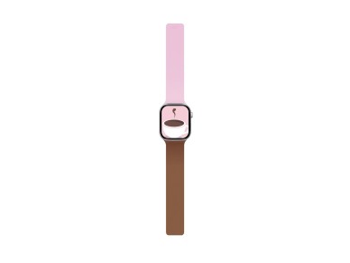 Pulseira Moft Snap Duo para Apple Watch 1-5/6/7/8/9/10/11/SE/SE 2/SE 3 (38/40/41/42 mm) rosa/marrom