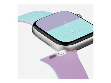 Pulseira Moft Snap Duo para Apple Watch 1-5/6/7/8/9/10/11/SE/SE 2/SE 3 (38/40/41/42 mm) azul marinho