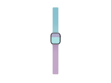 Pulseira Moft Snap Duo para Apple Watch 1-5/6/7/8/9/10/11/SE/SE 2/SE 3 (38/40/41/42 mm) azul marinho