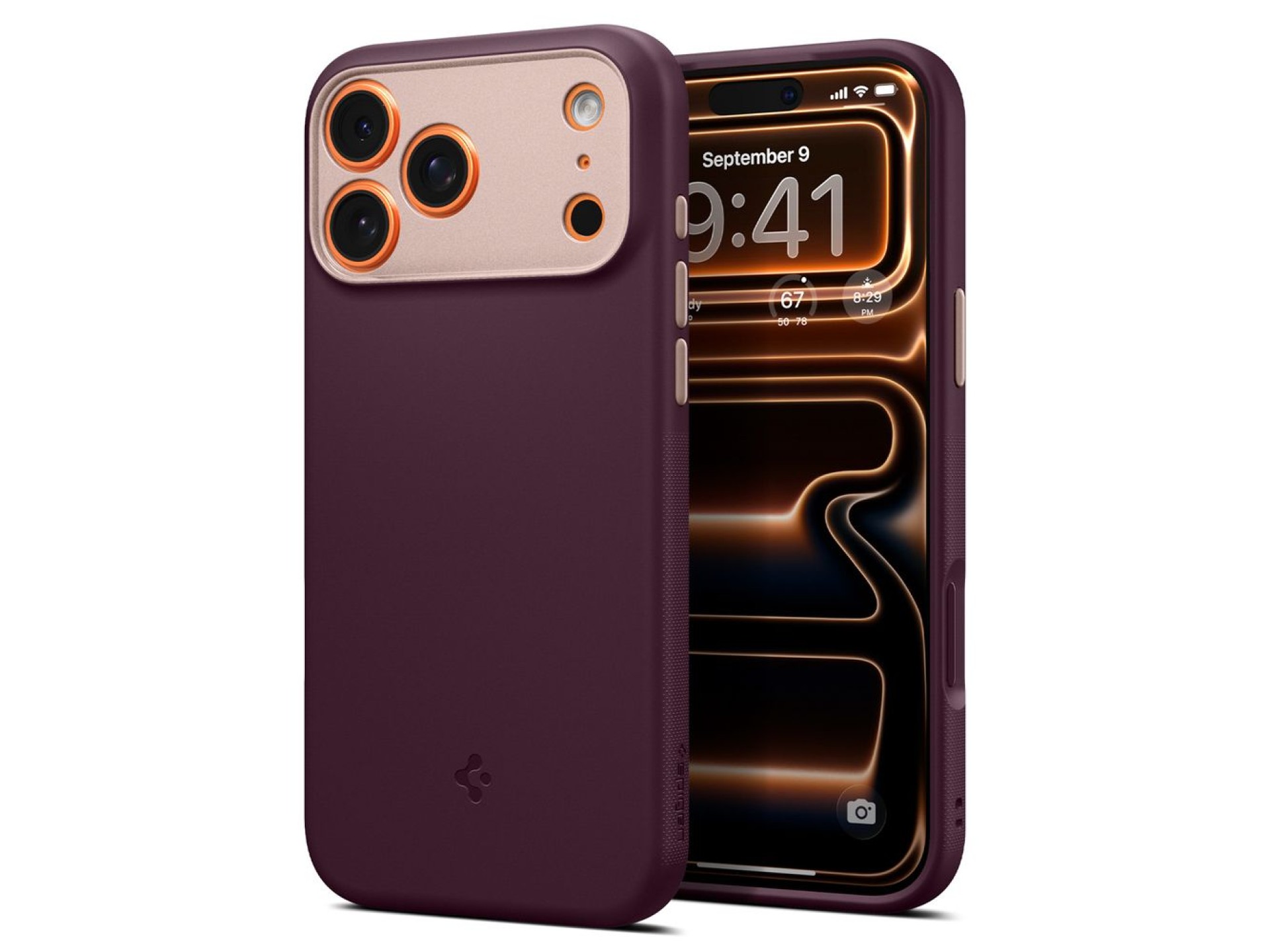 Spigen Nano Pop MagSafe case for iPhone 18 Pro Max / 17 Pro Max - dark cherry