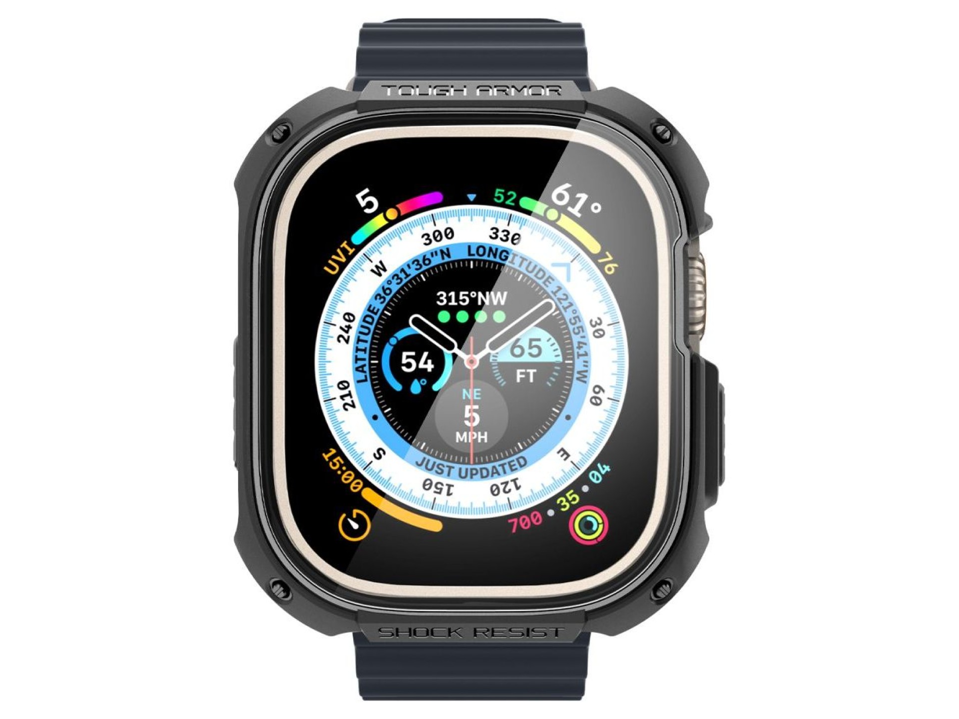 Capa Spigen Tough Armor para Apple Watch Ultra 49 mm - preta