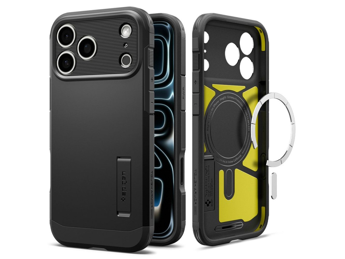 Spigen Tough Armor MagSafe case for iPhone 18 Pro / 17 Pro - black
