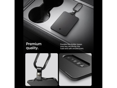 Spigen TO243 Tesla Key Card Holder for Car Keys - Black Spigen TO243 Tesla Key Card Holder for Car Keys - Black