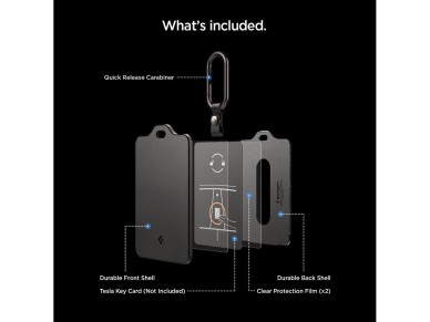 Spigen TO243 Tesla Key Card Holder for Car Keys - Black Spigen TO243 Tesla Key Card Holder for Car Keys - Black
