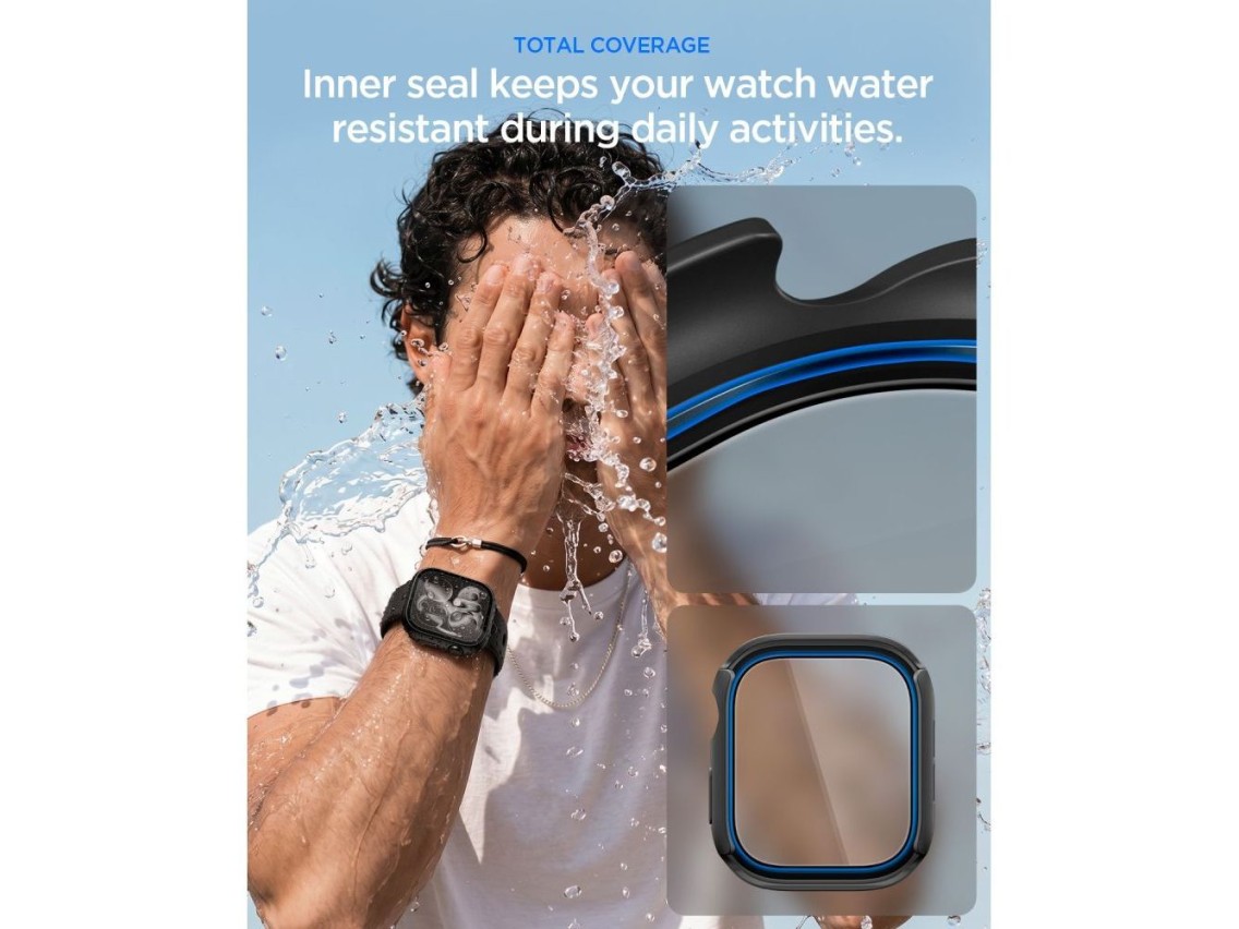 Funda Spigen Thin Fit 360 para Apple Watch de 46 mm - Negra