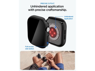 Spigen Thin Fit 360 Case for Apple Watch 46mm - Black Spigen Thin Fit 360 Case for Apple Watch 46mm - Black