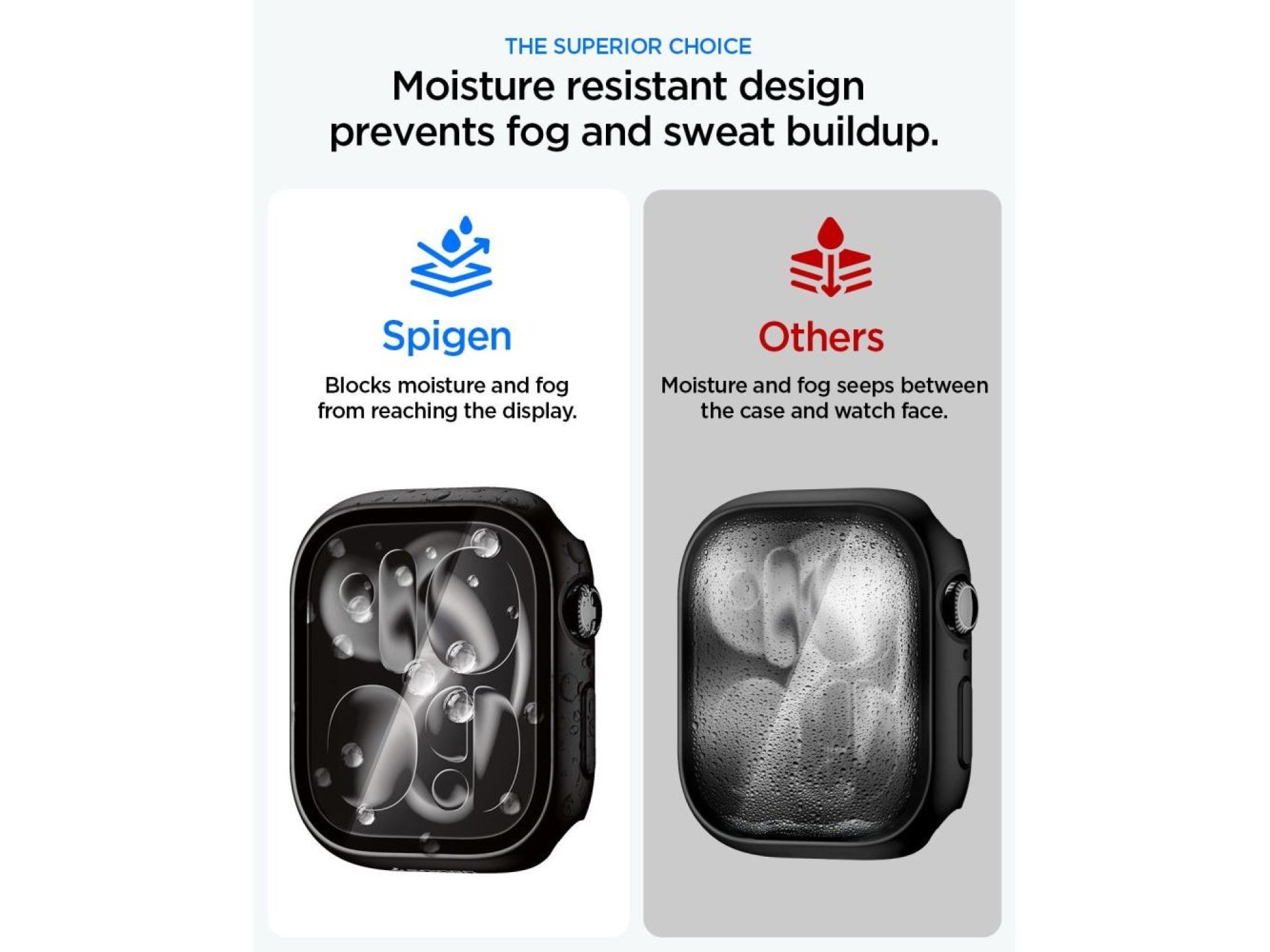 Funda Spigen Thin Fit 360 para Apple Watch de 46 mm - Negra