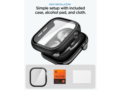 Spigen Thin Fit 360 Case for Apple Watch 46mm - Black Spigen Thin Fit 360 Case for Apple Watch 46mm - Black