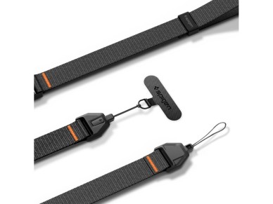 Alça de pulso ajustável universal Spigen para celular - Preta Alça de pulso ajustável universal Spigen para celular - Preta