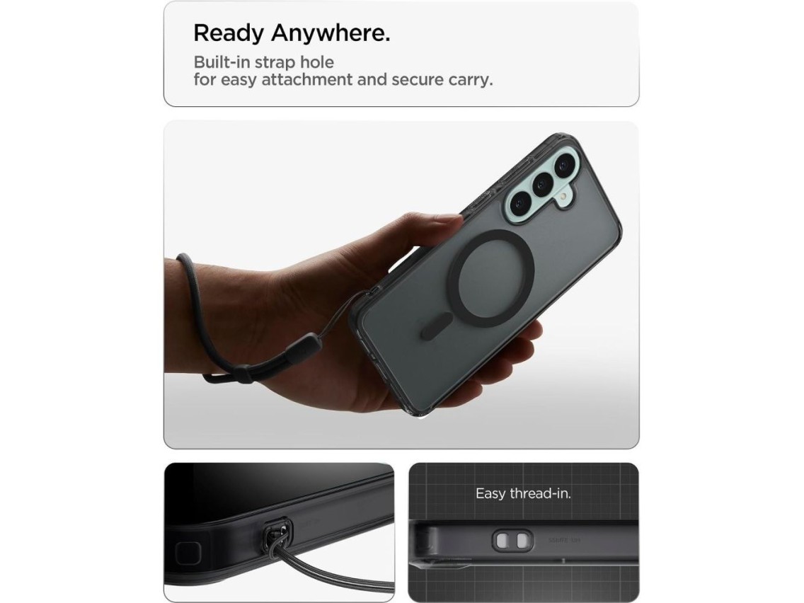 Funda Spigen Ultra Hybrid Mag MagSafe para Samsung Galaxy S26 FE - Negra