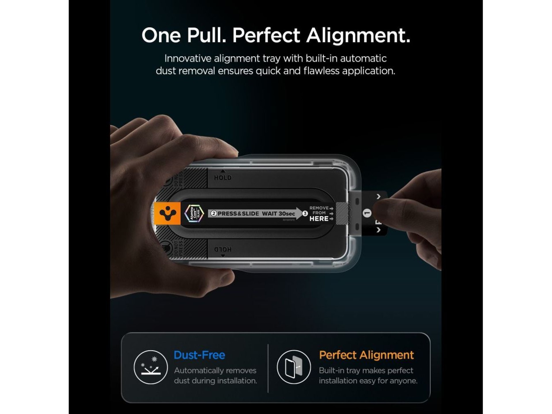 Spigen Glas.tR EZ Fit Pro AC (Paquete de 2) Protectores de pantalla de vidrio templado para Samsung