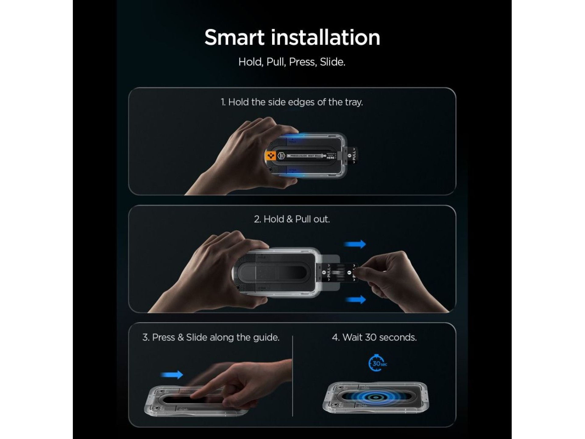 Spigen Glas.tR EZ Fit Pro AC (Paquete de 2) Protectores de pantalla de vidrio templado para Samsung