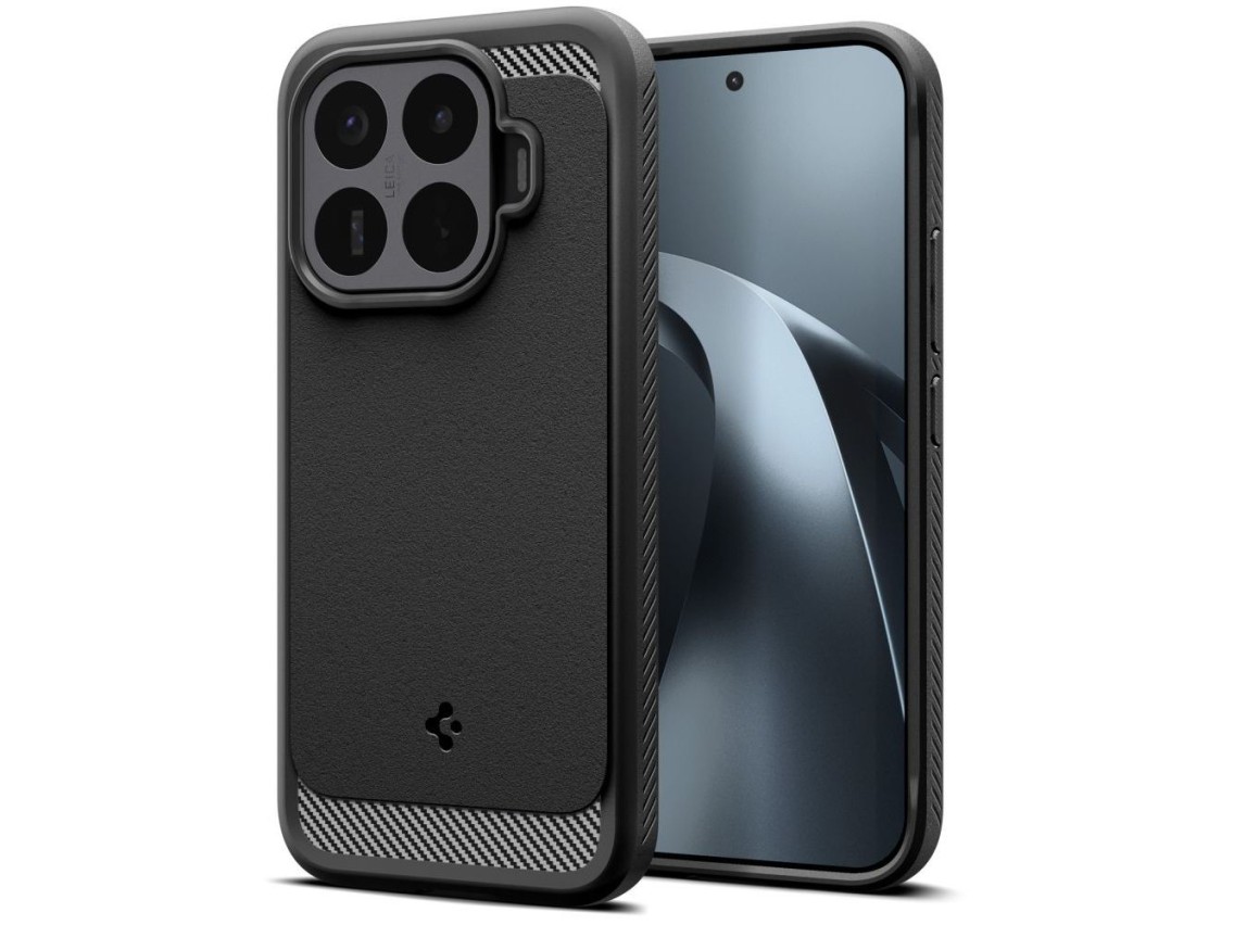 Funda Spigen Rugged Armor para Xiaomi 17T Pro - negro mate