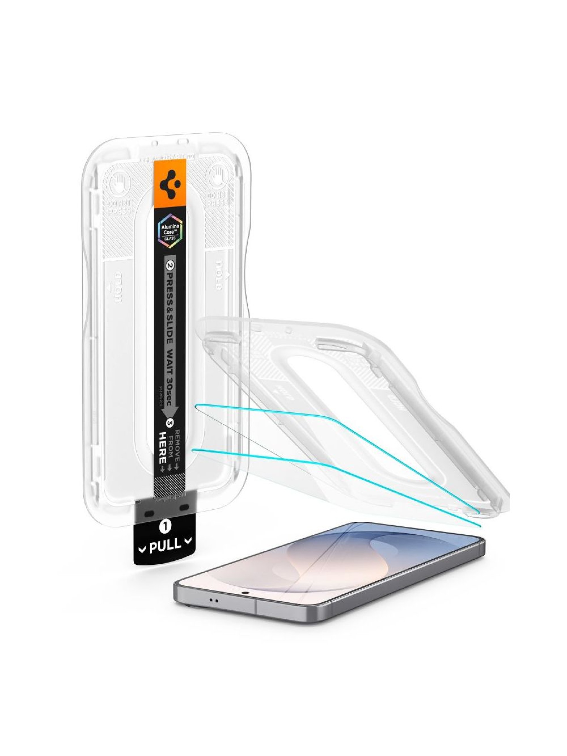 Spigen Glas.tR EZ Fit Pro AC (Paquete de 2) Protectores de pantalla de vidrio templado para Samsung