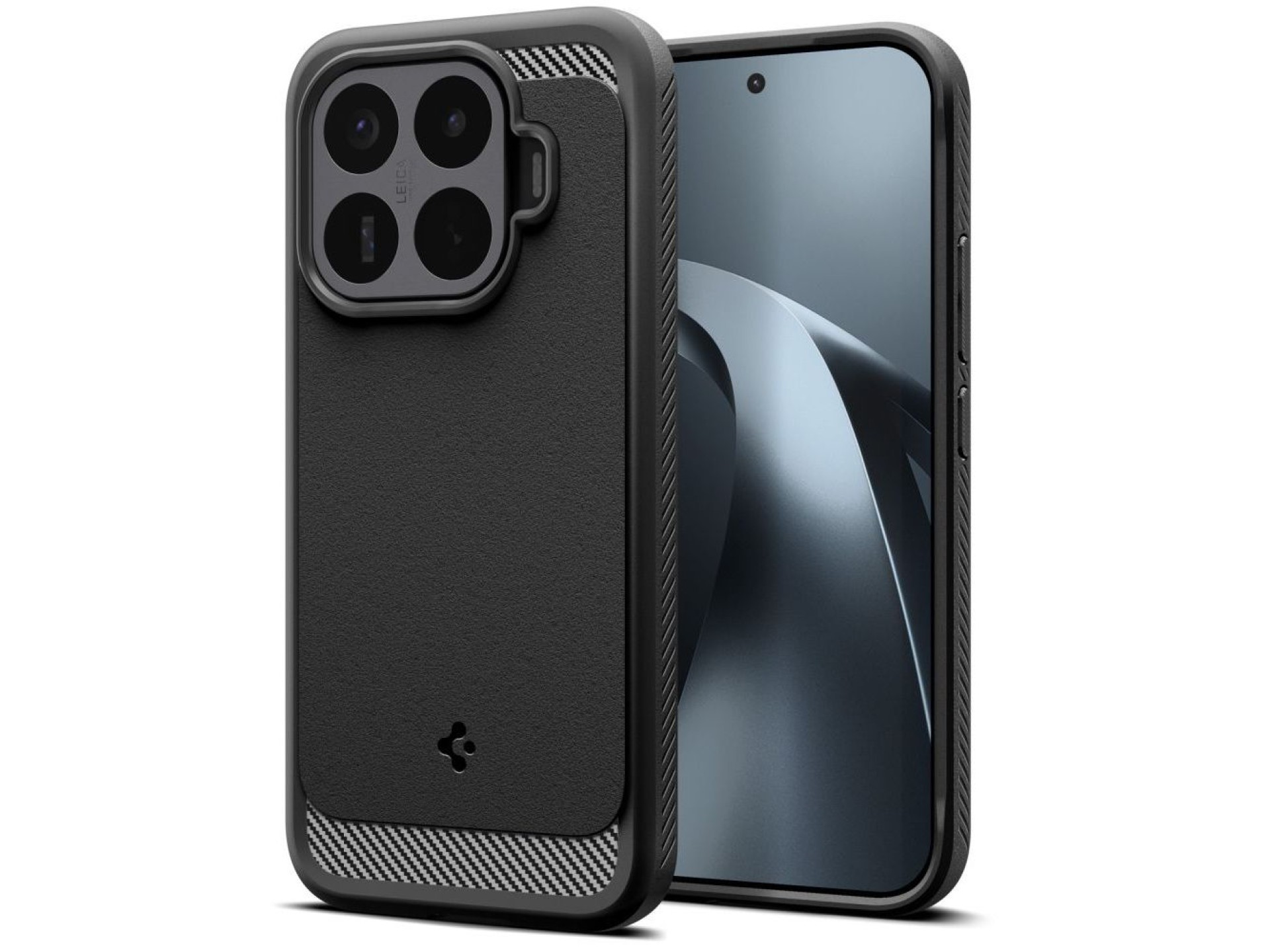 Funda Spigen Rugged Armor para Xiaomi 17T Pro - negro mate