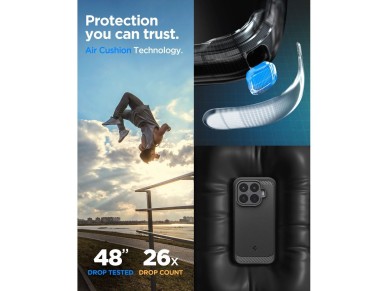Capa Spigen Rugged Armor para Xiaomi 17T - Preto Fosco