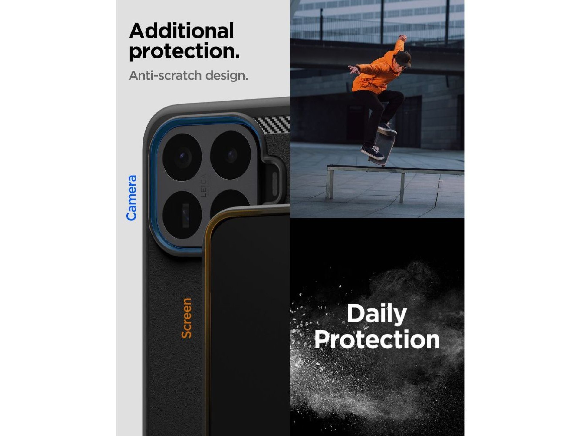 Funda Spigen Rugged Armor para Xiaomi 17T Pro - negro mate
