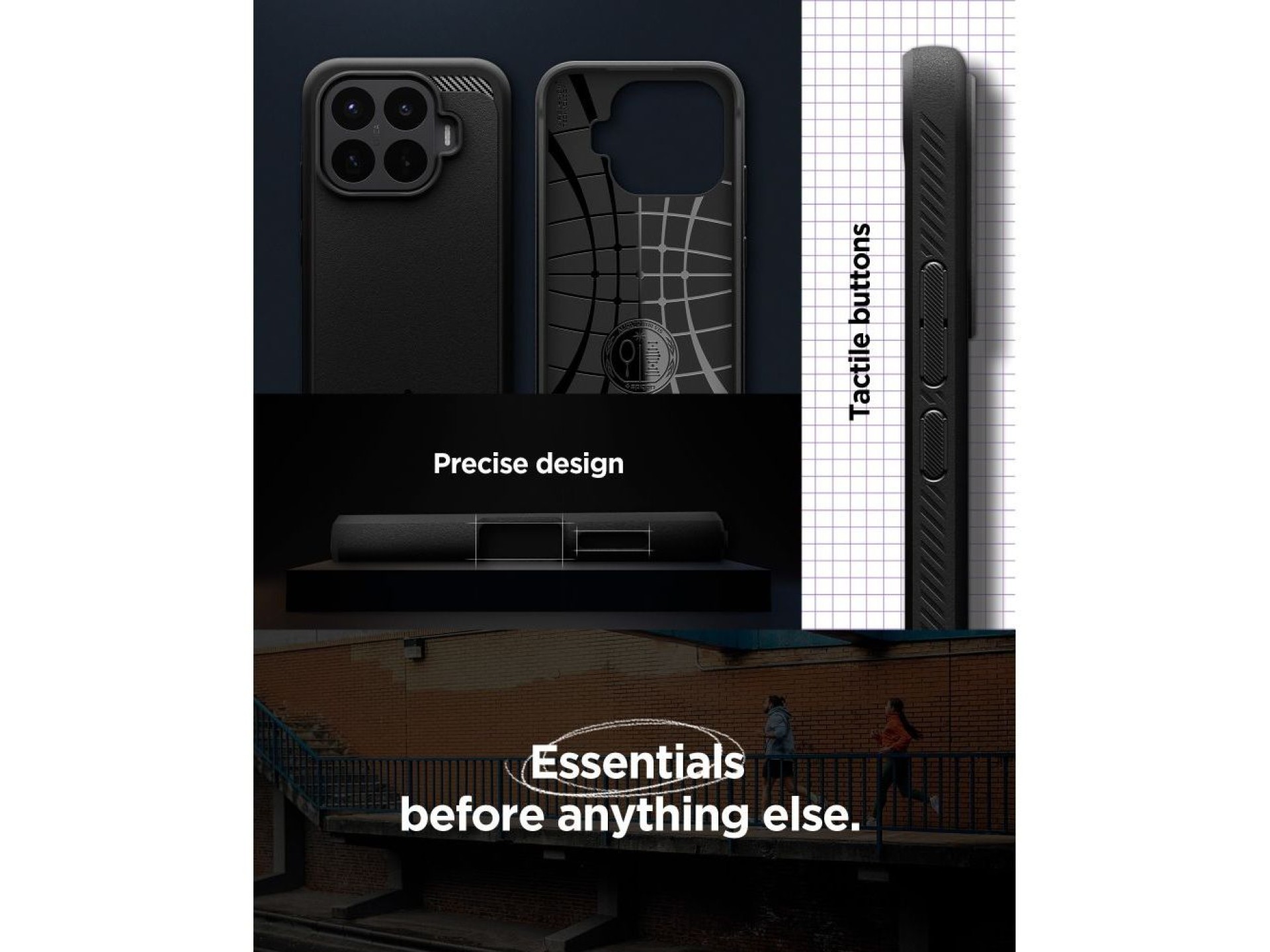 Funda Spigen Rugged Armor para Xiaomi 17T Pro - negro mate
