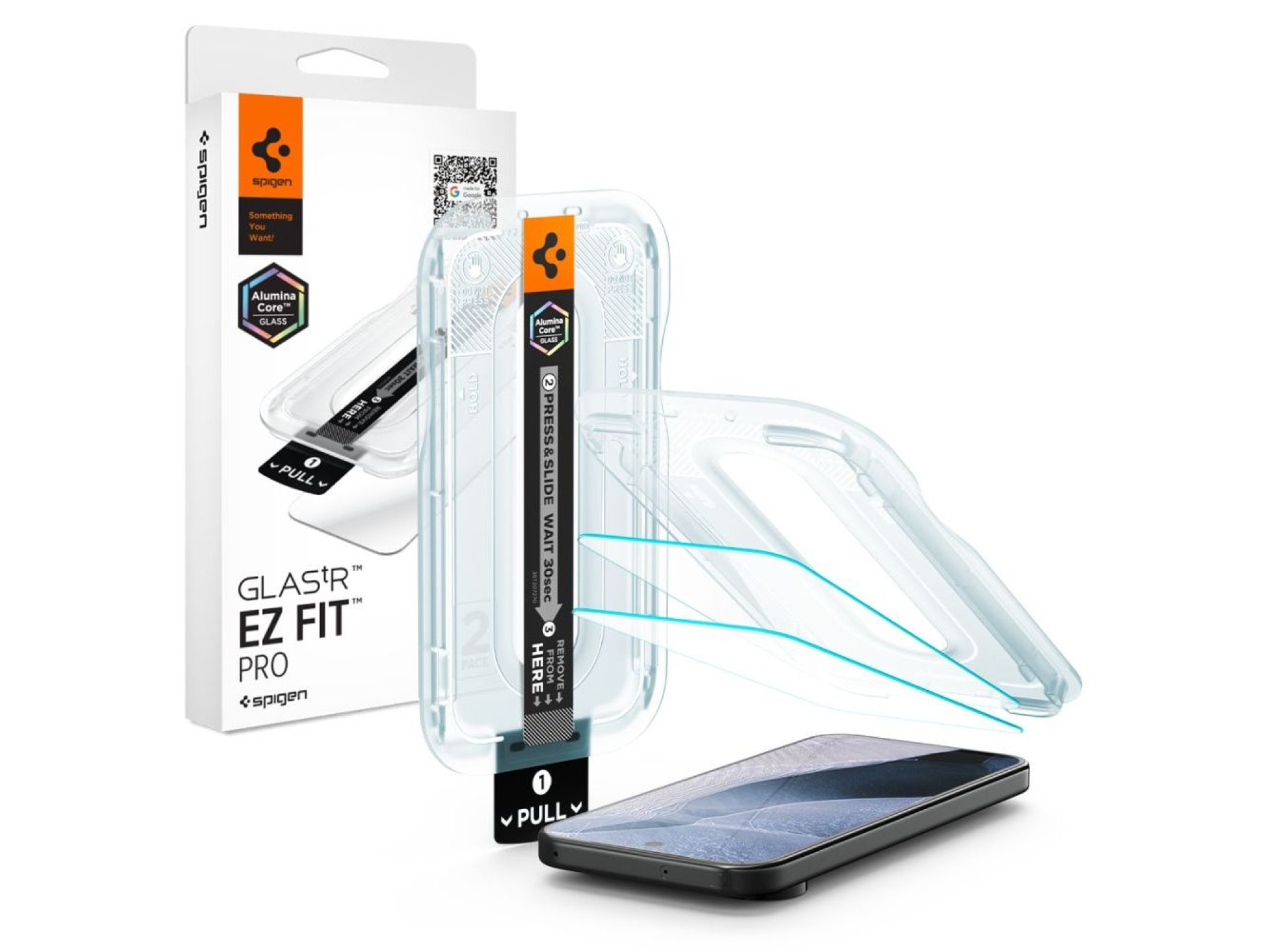 Spigen Glas.tR EZ Fit Pro 2-Pack Tempered Glass Screen Protector for Google Pixel 11 / 11 Pro