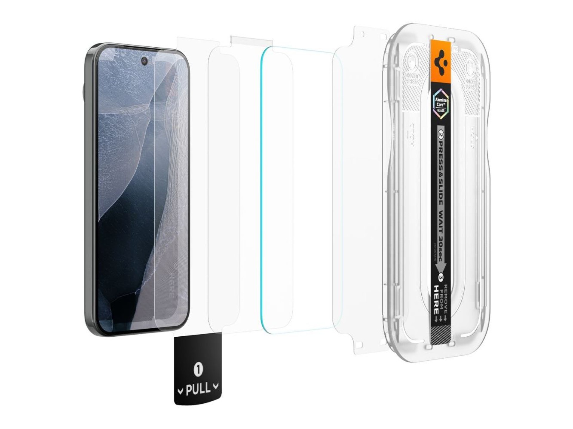 Spigen Glas.tR EZ Fit Pro 2-Pack Tempered Glass Screen Protector for Google Pixel 11 / 11 Pro