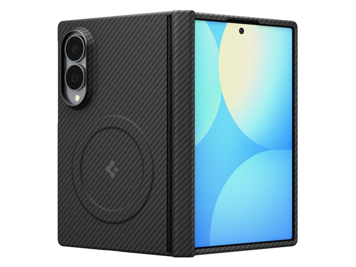 Capa Spigen AirSkin Aramid MagFit MagSafe para Samsung Galaxy Z Fold 8 - Preta