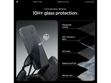 Spigen Glas.tR EZ Fit Pro 2-Pack Tempered Glass Screen Protector for Google Pixel 11 / 11 Pro Spigen Glas.tR EZ Fit Pro 2-Pack Tempered Glass Screen Protector for Google Pixel 11 / 11 Pro