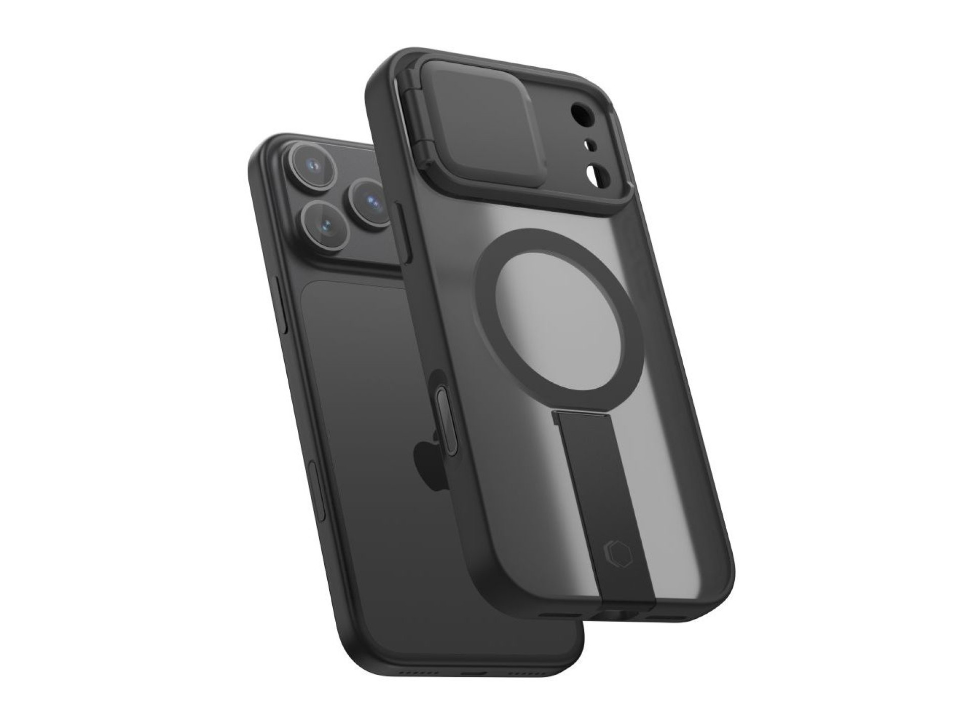 Capa Tech-Protect Kevlar Aura MagSafe para iPhone 18 Pro Max / 17 Pro Max - Preto Fosco