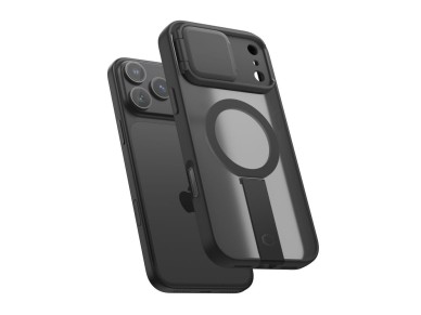 Capa Tech-Protect Kevlar Aura MagSafe para iPhone 18 Pro Max / 17 Pro Max - Preto Fosco