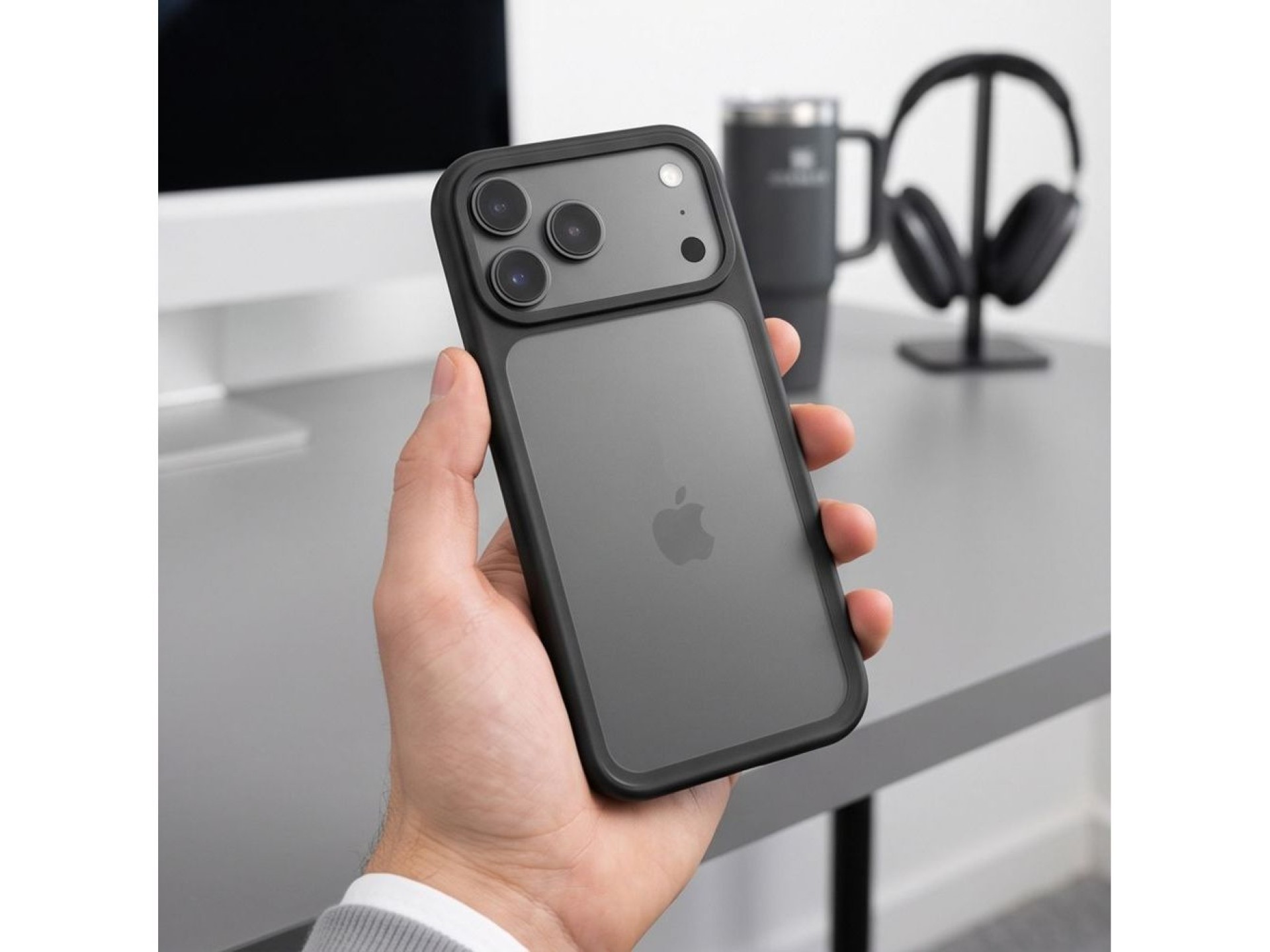 Tech-Protect Magmat CC Case for iPhone 18 Pro / 17 Pro - Matte Black