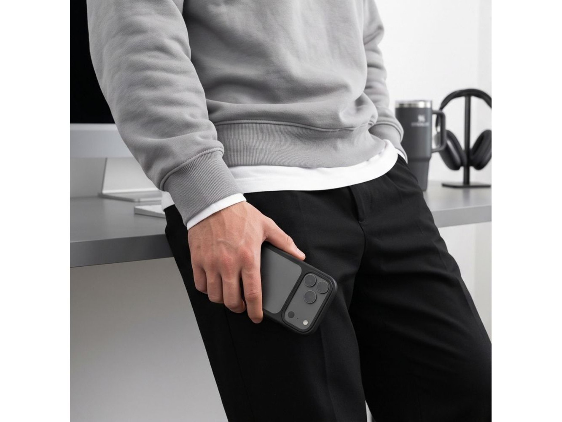 Tech-Protect Magmat CC Case for iPhone 18 Pro / 17 Pro - Matte Black