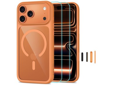 Tech-Protect MagOne CC MagSafe + Tempered Glass 2-Pack Case for iPhone 18 Pro / 17 Pro - Transparent Tech-Protect MagOne CC MagSafe + Tempered Glass 2-Pack Case for iPhone 18 Pro / 17 Pro - Transparent