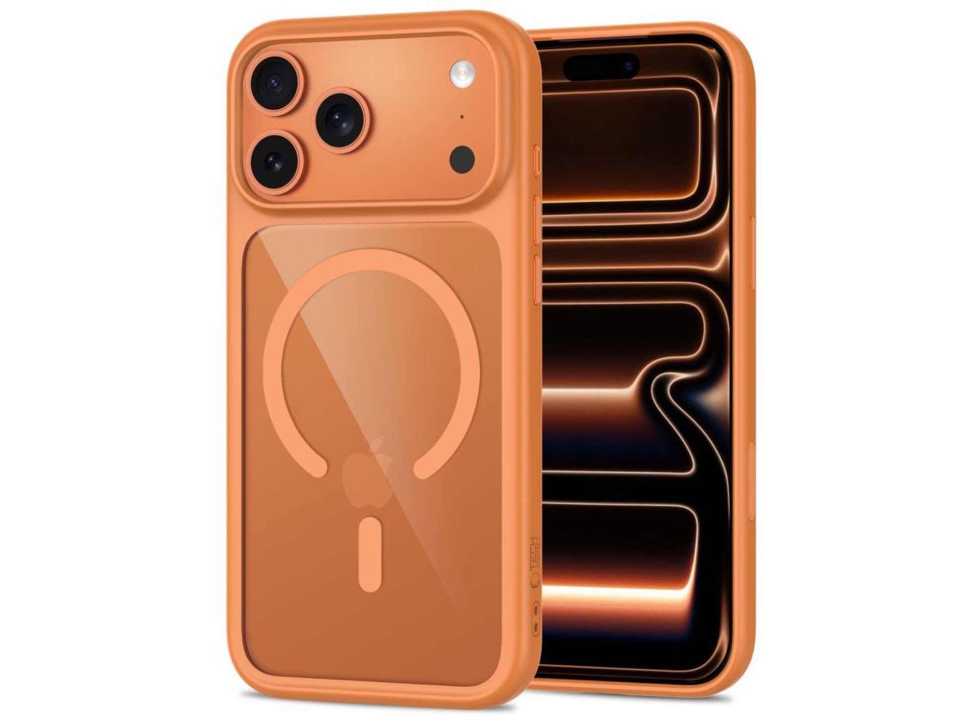 Tech-Protect MagOne CC MagSafe Case + Película de Vidro Temperado (2 unidades) para iPhone 18 Pro Ma