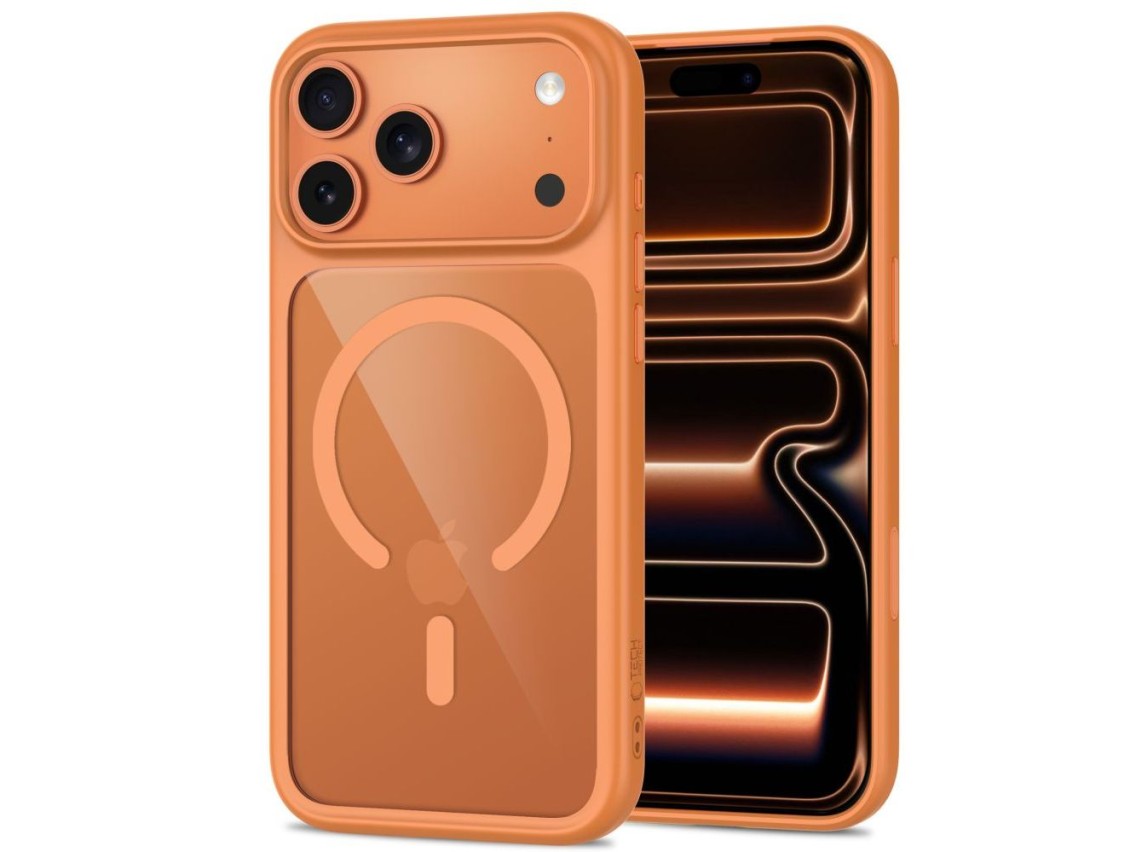 Tech-Protect MagOne CC MagSafe Case + Película de Vidro Temperado (2 unidades) para iPhone 18 Pro Ma