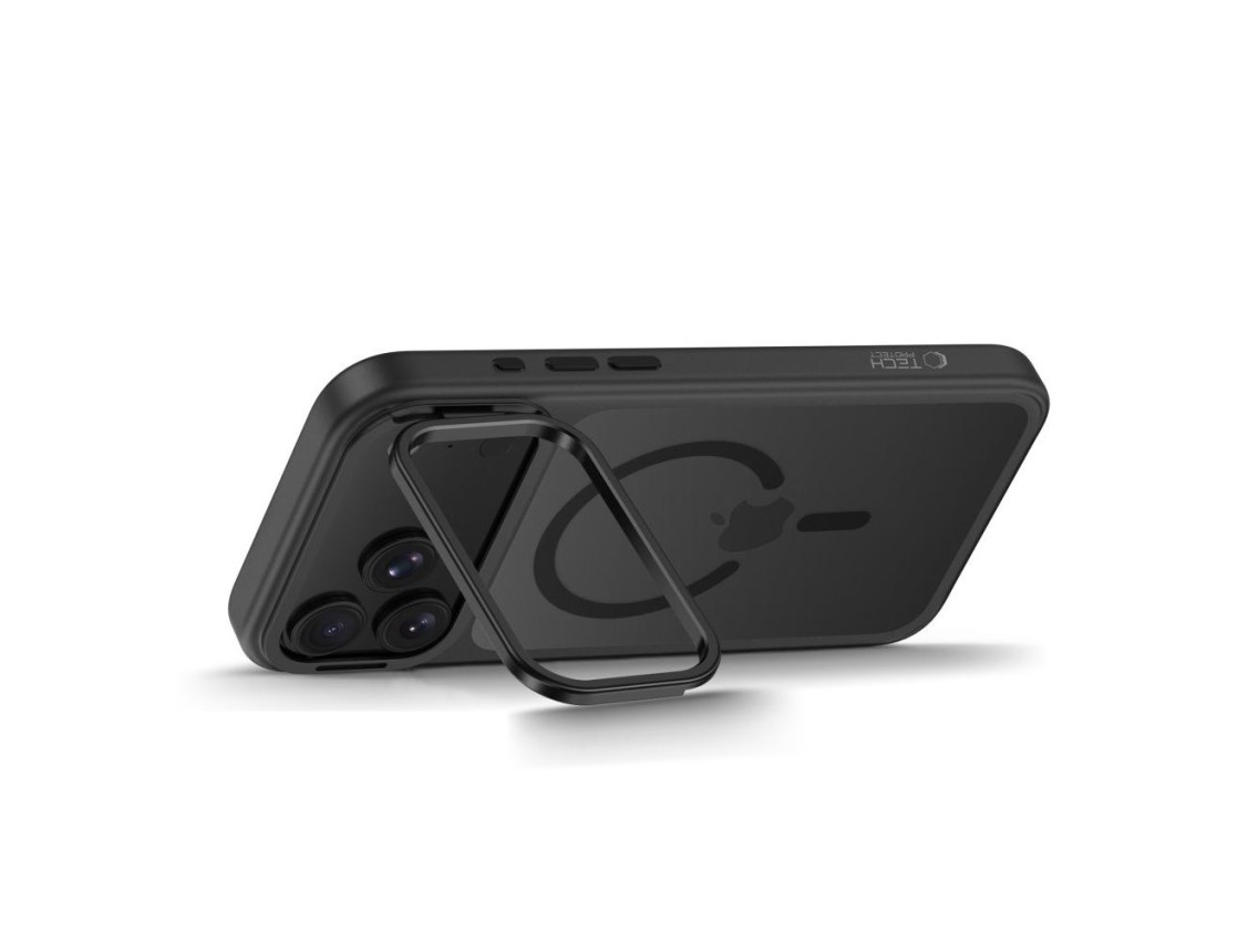 Funda Tech-Protect MagStand MagSafe CC para iPhone 18 Pro / 17 Pro - Negro mate
