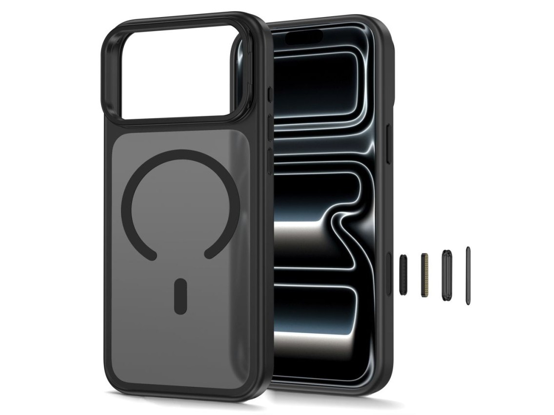Funda Tech-Protect MagStand MagSafe CC para iPhone 18 Pro / 17 Pro - Negro mate