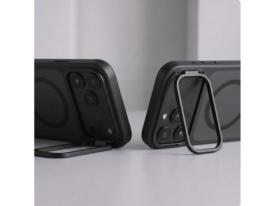 Funda Tech-Protect MagStand MagSafe CC para iPhone 18 Pro / 17 Pro - Negro mate